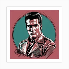 Elvis The Mega Star Art Print