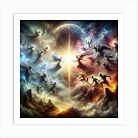 Angels And Demons Art Print