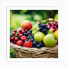 Basket Of Fruit Art Print