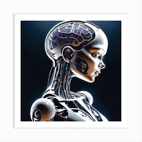 Robot Woman 44 Art Print