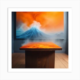 Erupting Volcano Art Print