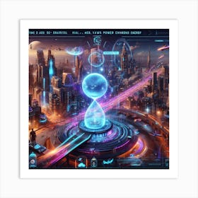 Futuristic City 3 Art Print