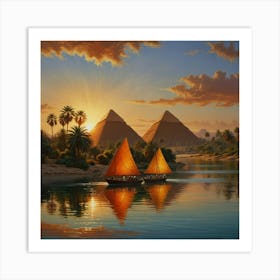 Egyptian Sunset Art Print