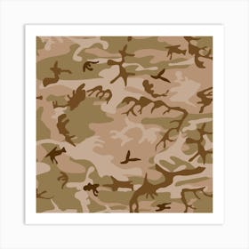 Desert Camouflage, Urban Camoufage, Military, Army Art Print