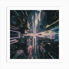 Futuristic City 2 Art Print