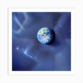 Earth In Space Art Print