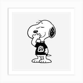 Dabbing Snoopy Series (2) Art Print