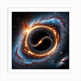 Black Hole Art Print