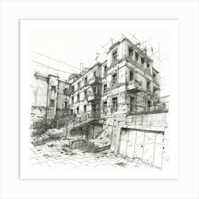 Urban Sketch Art Print