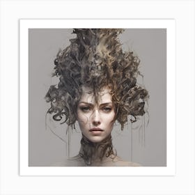 Woman'S Head Art Print