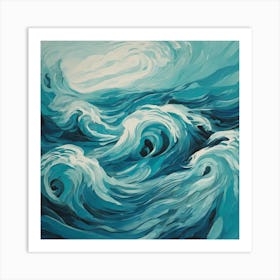 Ocean Waves 11 Art Print