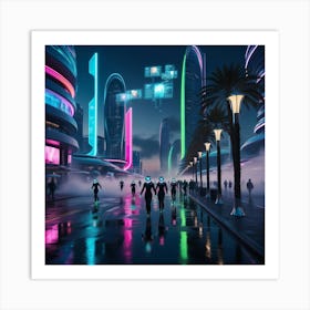 Futuristic City 2 Art Print