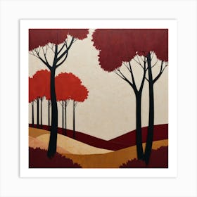 Autumn Trees 4 Art Print