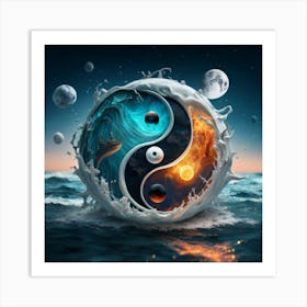 Yin Yang Art Print