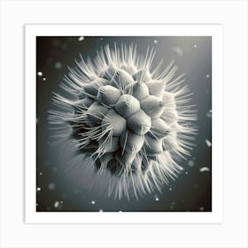 3d Rendering Of A Virus Art Print