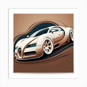 Bugatti Veyron 1 Art Print