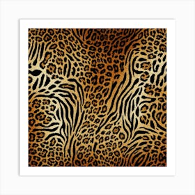 Leopard Background Art Print