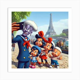 Sailor Moon Paris Art Print