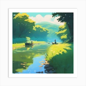 Riverside Art Print