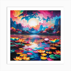 Lotus Lily 3 Art Print