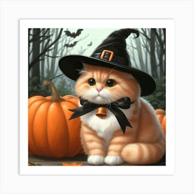 Witch Cat Art Print