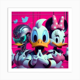 Donald Duck And Friends Art Print