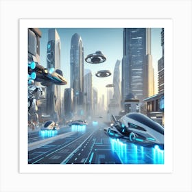 Futuristic City Art Print