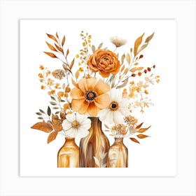 Copper And Orange Art Print