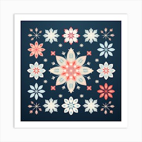 Snowflakes 4 Art Print