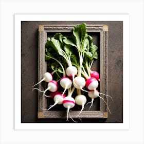 Radish As A Frame (41) Art Print