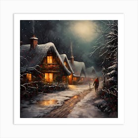 Palette of Christmas Serenade Art Print