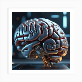 Artificial Brain 53 Art Print