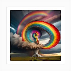 Rainbow Explosion Art Print