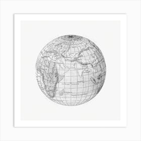 World Atlas From The Practical Teaching Of Geography 3 Art Print