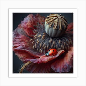 Ladybird and Poppy 2 Art Print