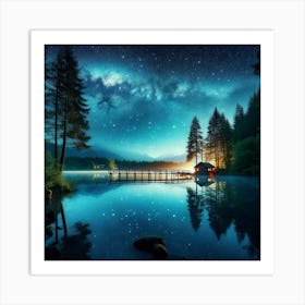 Night In The Forest 2 Art Print