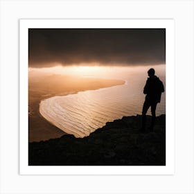 Sunset On Iceland  Art Print