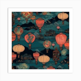 Hot Air Balloons Art Print