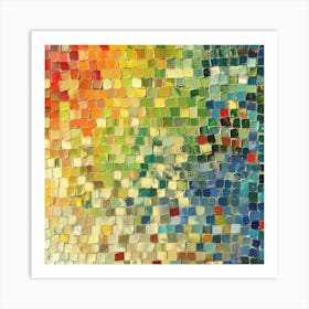 Mosaic Tile Painting Art Print