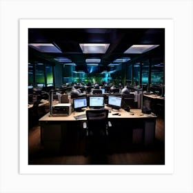 Computer Room Stock Videos & Royalty-Free Footage Art Print