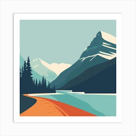 Road To The Mountains Art Print