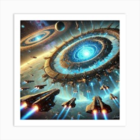 A Vivid Depiction Of The Hyperlink Gates Ability U 1 Art Print