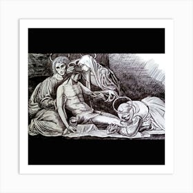 Deposition of Our Lord Jesus Christ; Graphics by Fra Bartolomeo Art Print