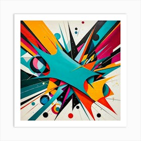 Bright Fragmented Symphony Art Print