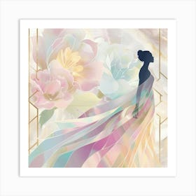 Woman In A Dress 1 Art Print