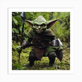 Yoda photo Art Print