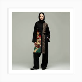 Muslim Woman Wearing Abaya Art Print