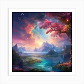 A Breathtaking Visual Odyssey Into The Magical Wonders Of Nature Art Print