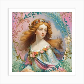 An 18th century women 1 Art Print