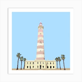 Portugal, Lightouse, Faro Da Barra 1 Art Print